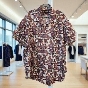 Daniel Cremieux Multicolor Paisley Men's Shirt Big & Tall 4x